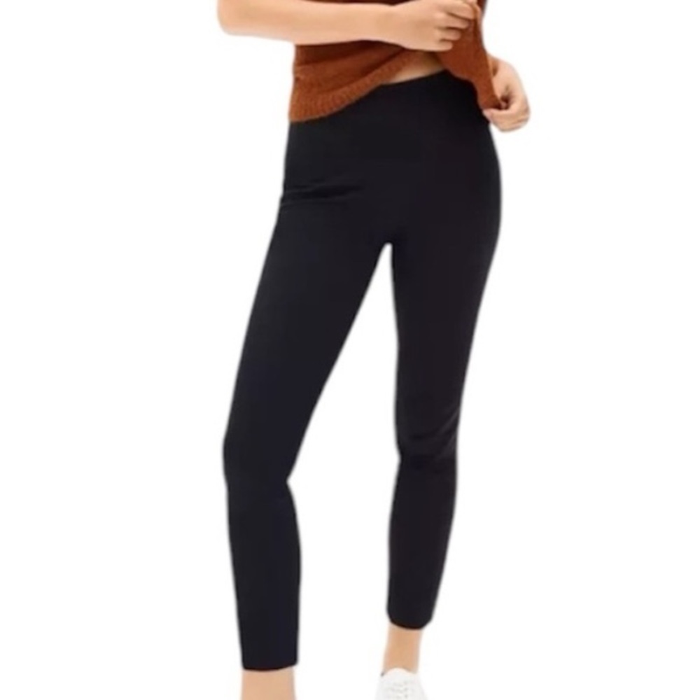 Everlane Black The Side Zip Stretch Pleated Pants
